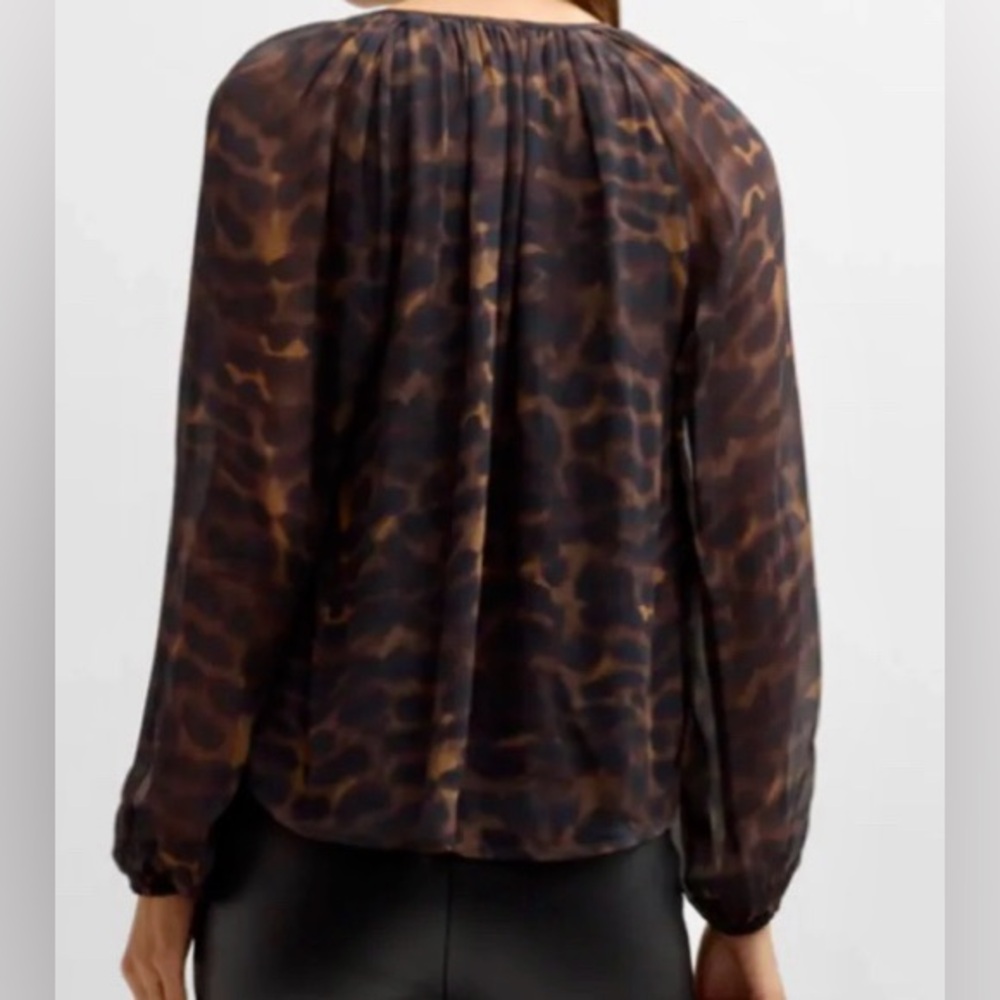 Rails Brown and Black Sheer Blouse - Picture 7 of 16